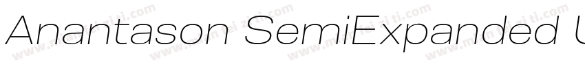 Anantason SemiExpanded Ultra字体转换
